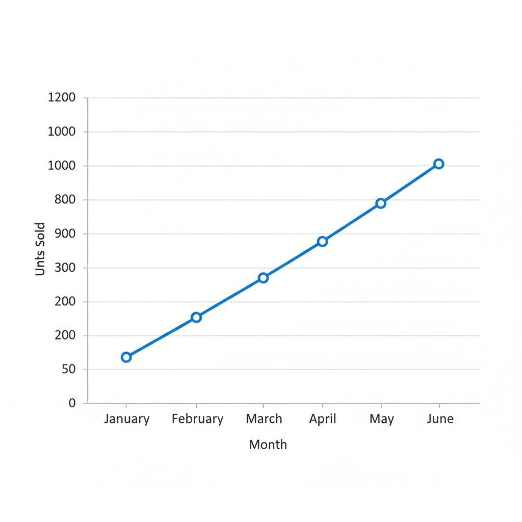 [Gráfico de linha de variação de vendas]